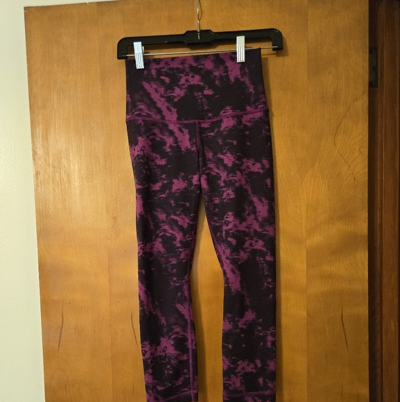 Lululemon Wunder Under Crop Full On Luon Breezie Regal Plum Black 2 - Picture 2 of 4